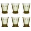 Abeille waterglas 26 cl 6-pack, Olivengroen