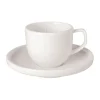 Afina espressokopje 5 cl met schotel, White