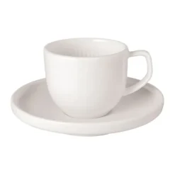 Afina espressokopje 5 cl met schotel, White