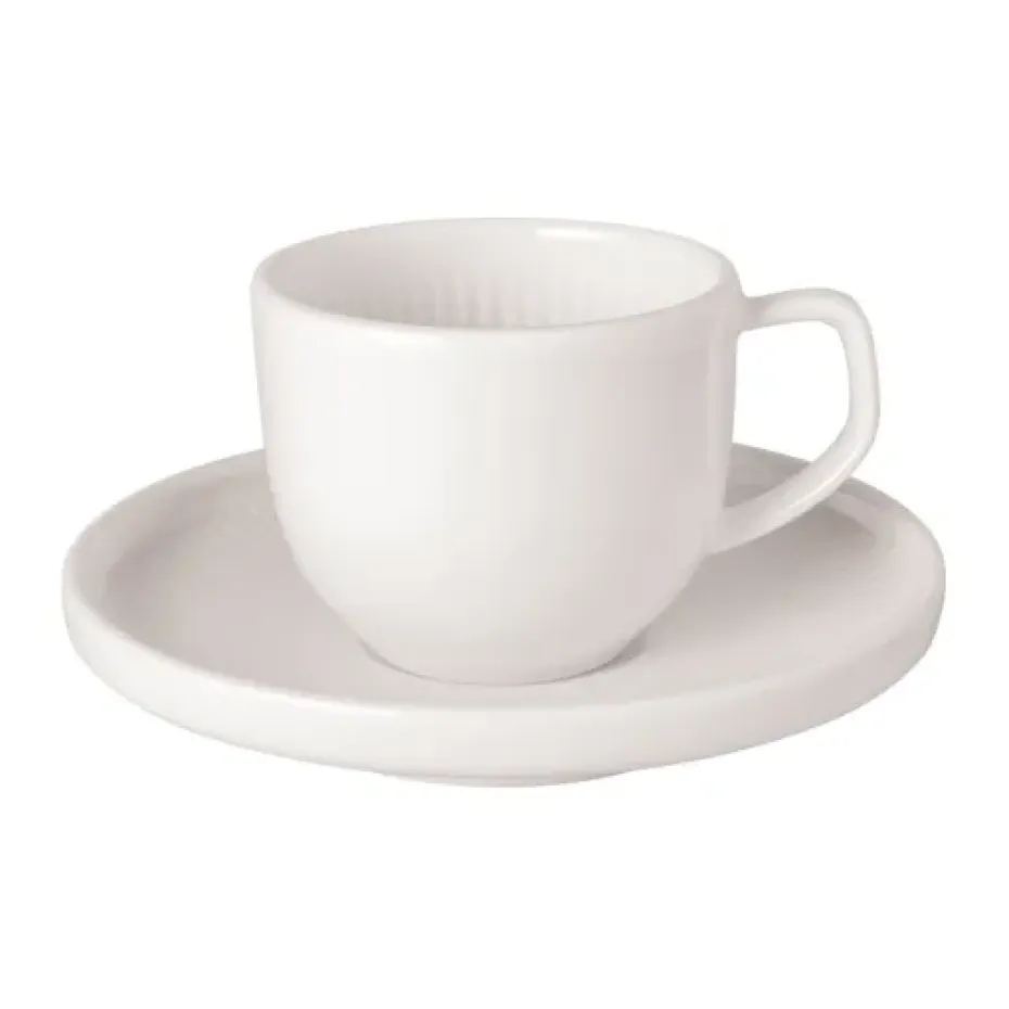 Afina espressokopje 5 cl met schotel, White