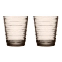 Aino Aalto tumbler 2-pack 22 cl, Linnen