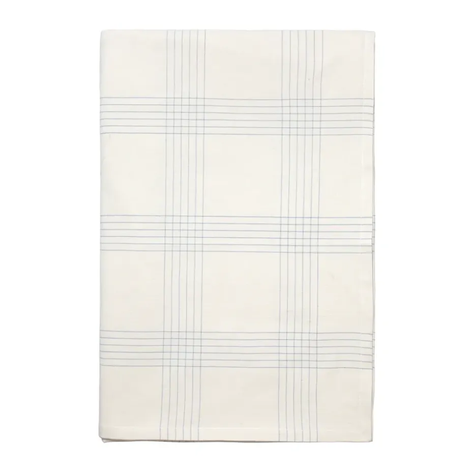 Alice tafellaken, 160x200 cm, Dusty blue-Natural