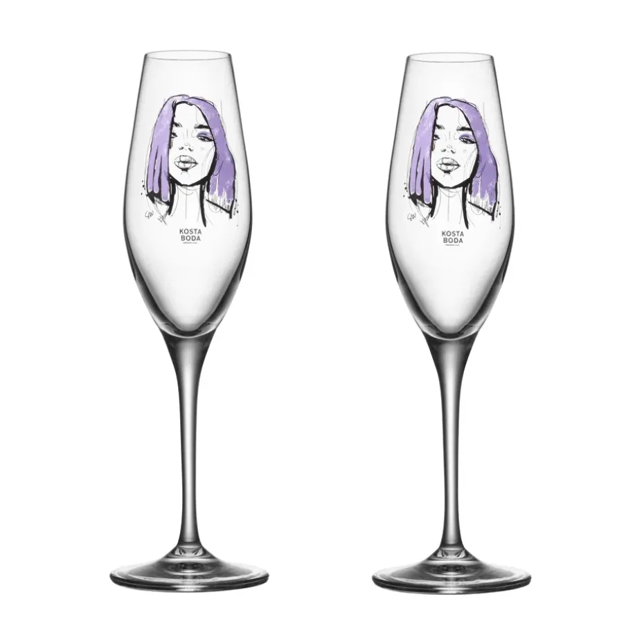 All about you champagneglas 24 cl 2-pack, Forever Mine