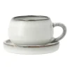 Amera espressokopje met schotel, White sands