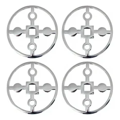 Anima Gemella glasonderzetters 4-pack, Vernikkeld messing