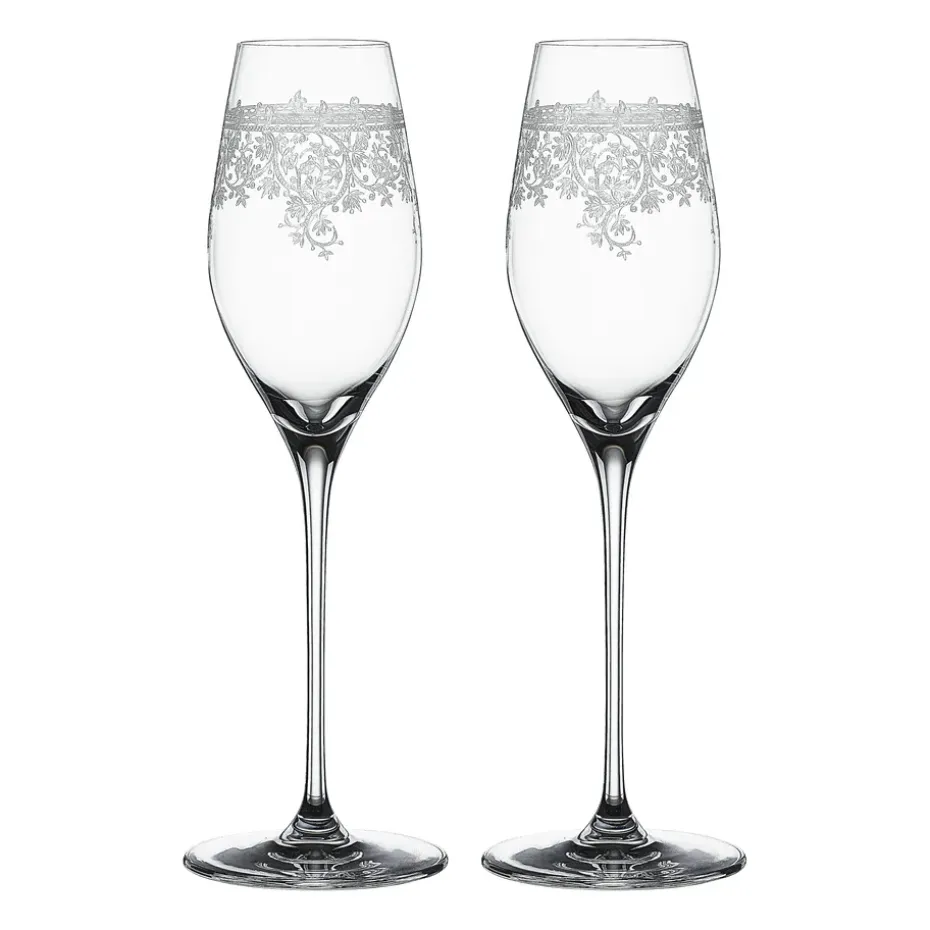 Arabesque champagneglas 30 cl 2-pack, Transparant
