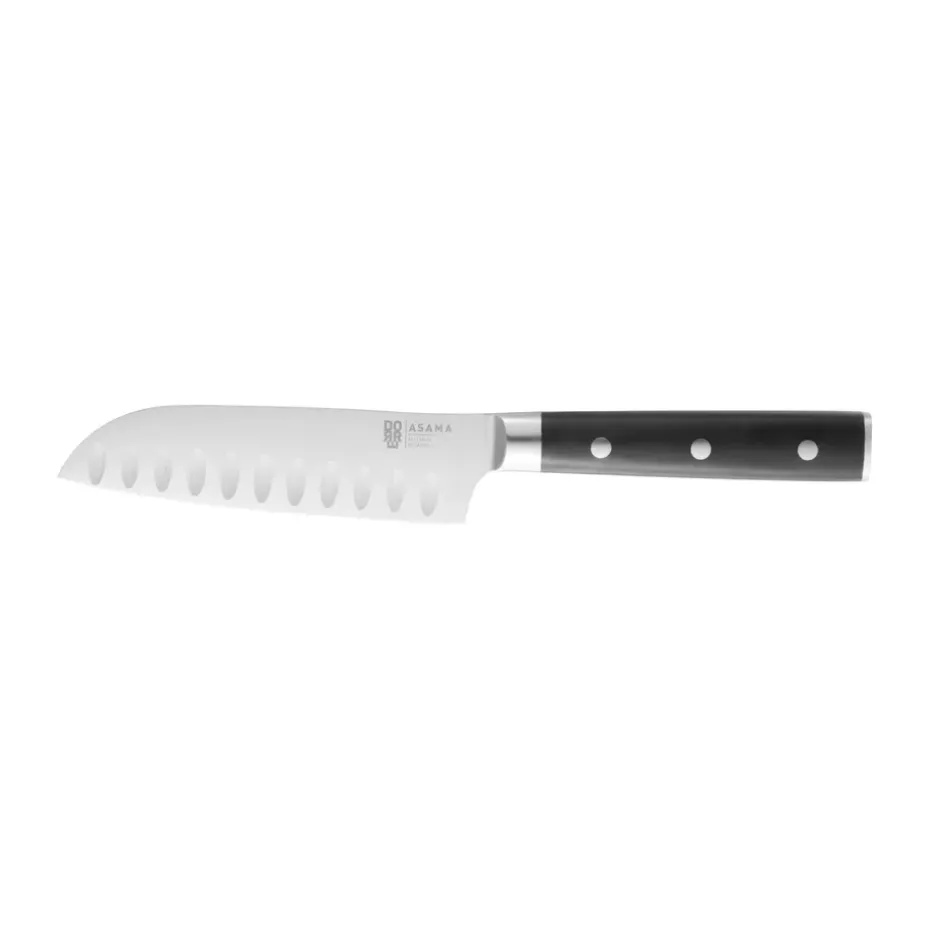 Asama santokumes 13 cm, Zwart handvat