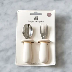 baby bestekset 2-delig, Cream
