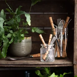 Bambou theelepel, Natural wood