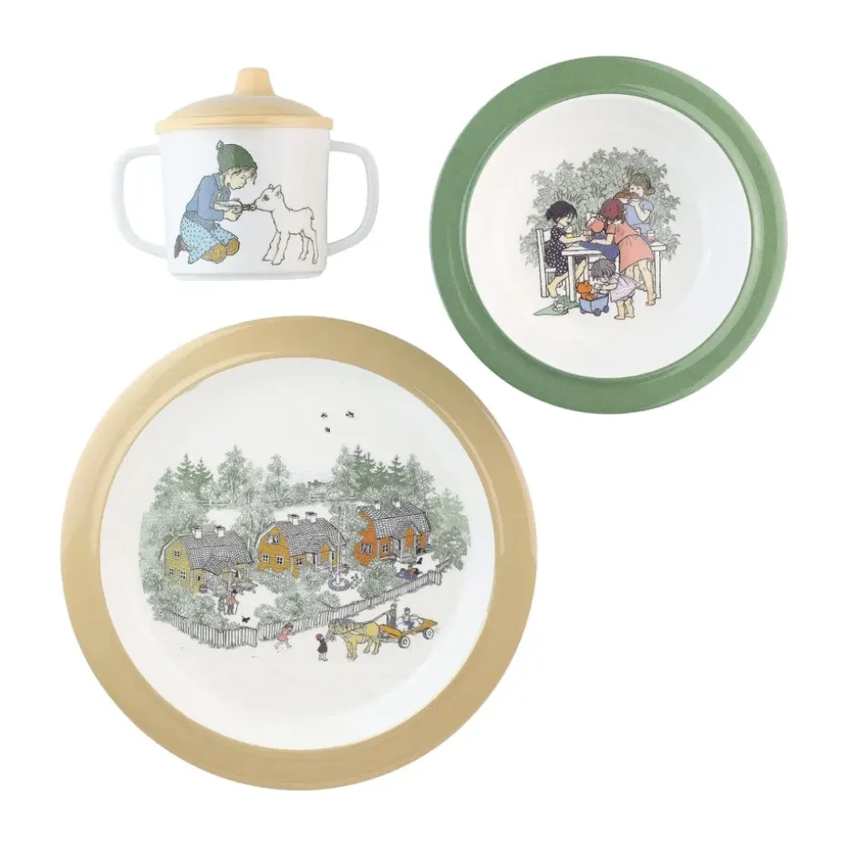 Barnen i Bullerbyn kinderservies 3-delig, Multi