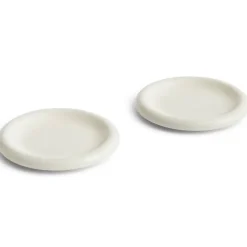 Barro bord, Off-white, Ø18 cm 2-pack