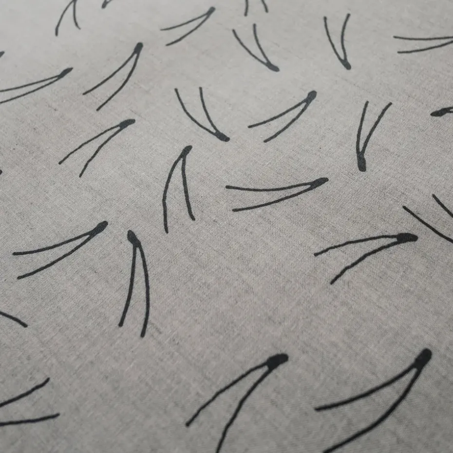 Barr tafelkleed, zwart-naturel