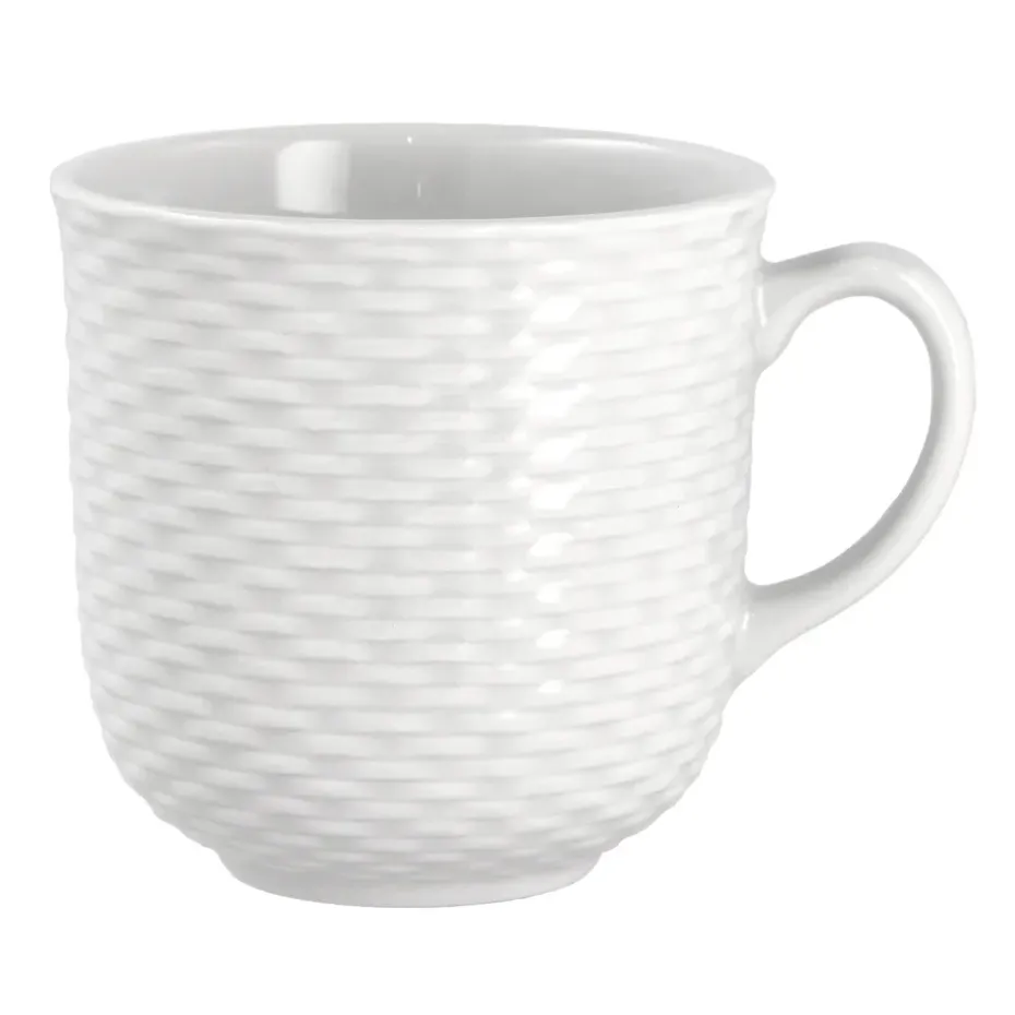Basket mok 37 cl, Wit