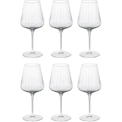 Bernadotte rodewijnglas 6-pack, Kristalline