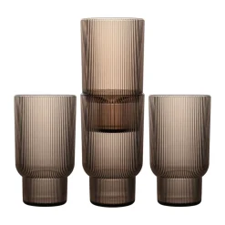 Billi drinkglas 43 cl 4-pack, Bruin
