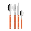 Bistrot solid bestekset 4-delig, Oranje