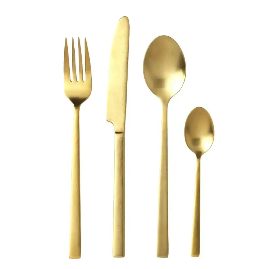 Bitz bestekset 16-delig, Goud