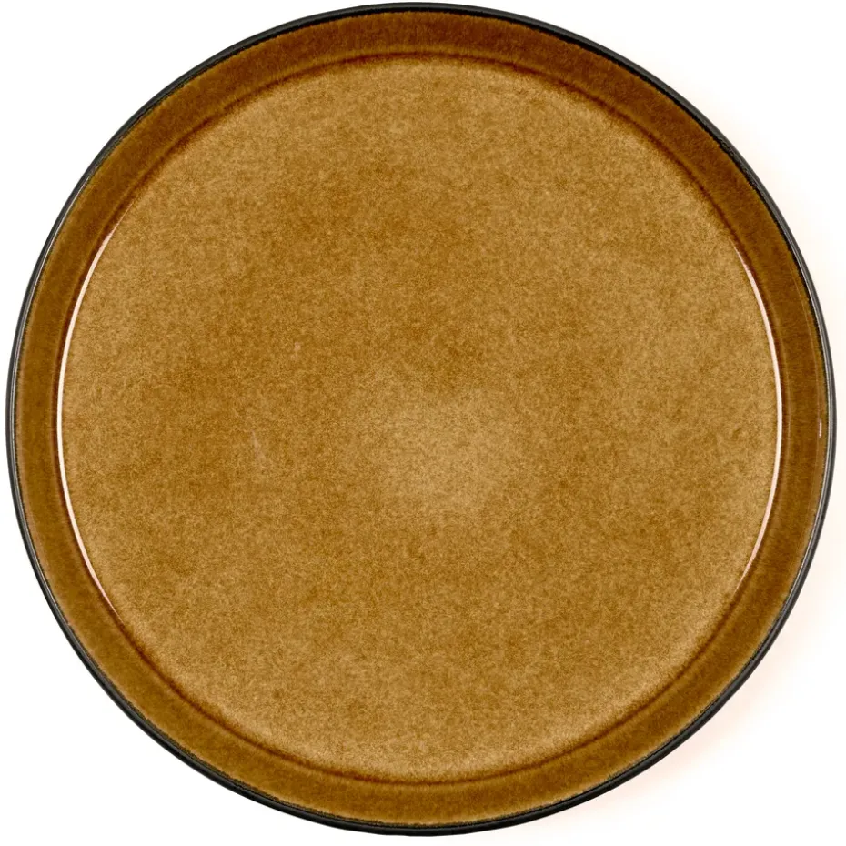 Bitz bord gastro Ø27 cm, Zwart-amber