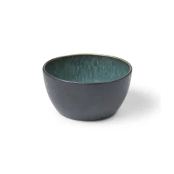 Bitz kom Ø 14 cm zwart, Zwart-groen