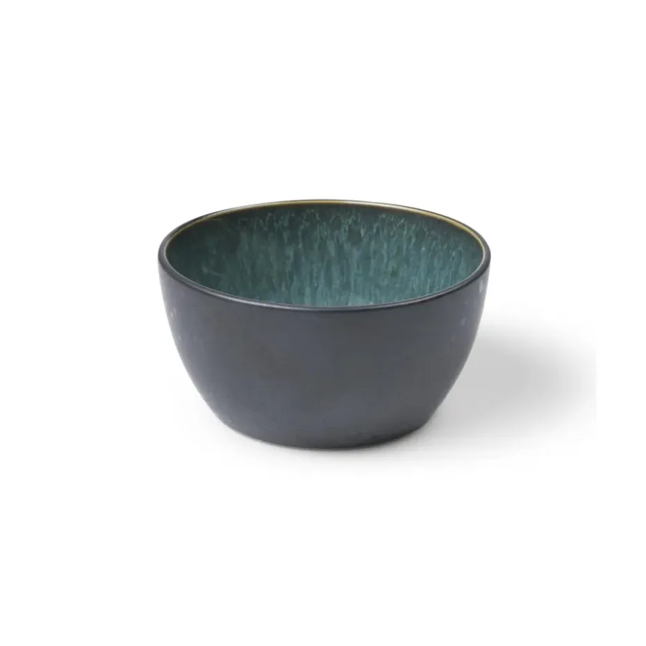 Bitz kom Ø 14 cm zwart, Zwart-groen