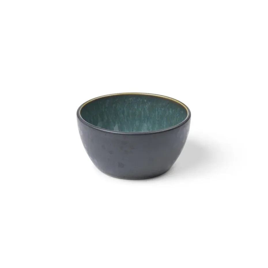 Bitz kom Ø 10 cm zwart, Zwart-groen