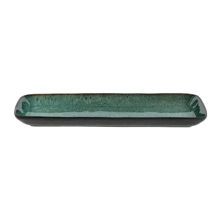 Bitz serveerschaal 38x14 cm, Zwart-groen
