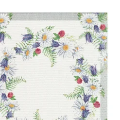 Blomkrans tafelloper 35x120 cm, Multi