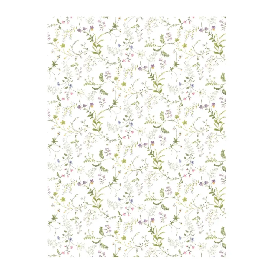 Blomsteryra gewaxt tafelkleed, Groen