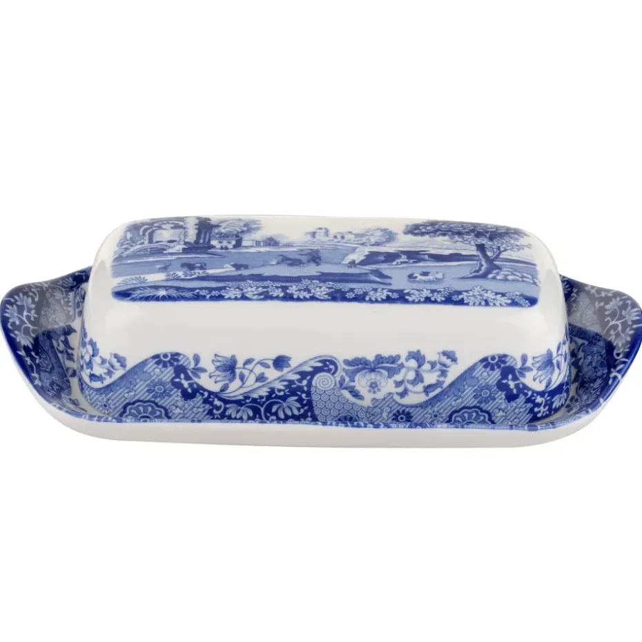 Blue Italian botervloot, 20 x 10 cm