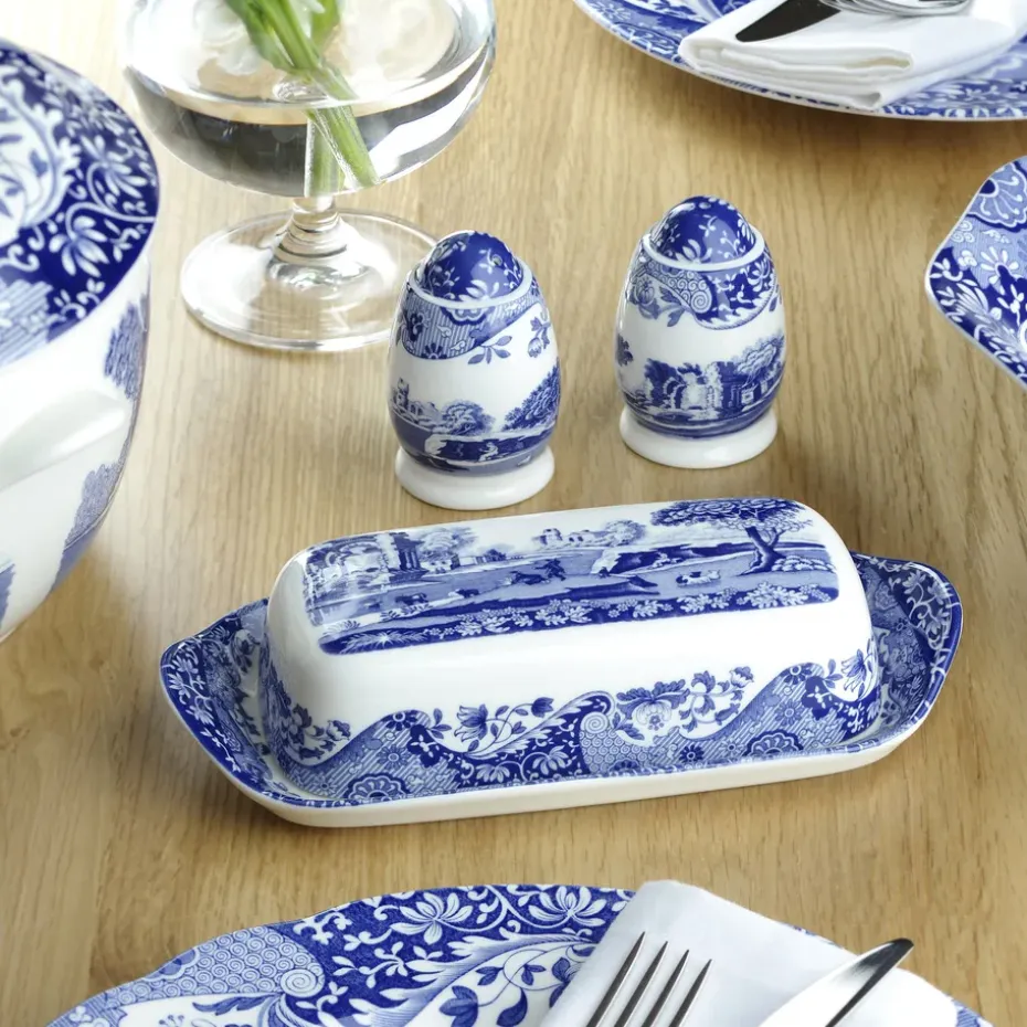 Blue Italian botervloot, 20 x 10 cm