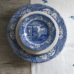 Blue Italian dinerbord, 27 cm