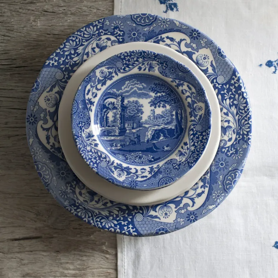 Blue Italian dinerbord, 27 cm