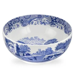 Blue Italian ronde schaal, 28 cm