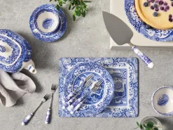 Blue Italian taartschep 25 cm, Keramiek-roestvij staal