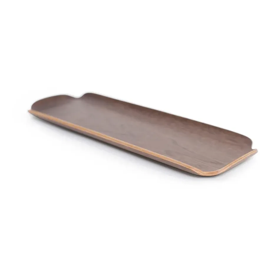 Bosign houten dienblad leaf, Walnoot