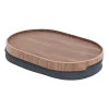 Bosign schootdienblad curveline medium 26x39 cm, Walnoot