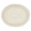 Braided placemat ovaal, Ivory