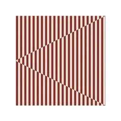 Broken Lines servet 33x33 cm 20-pack, Berry-white