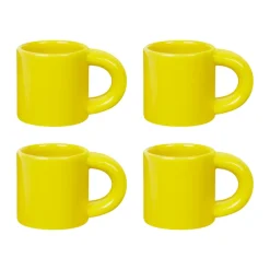 Bronto espressokopje 10 cl 4-pack, Yellow