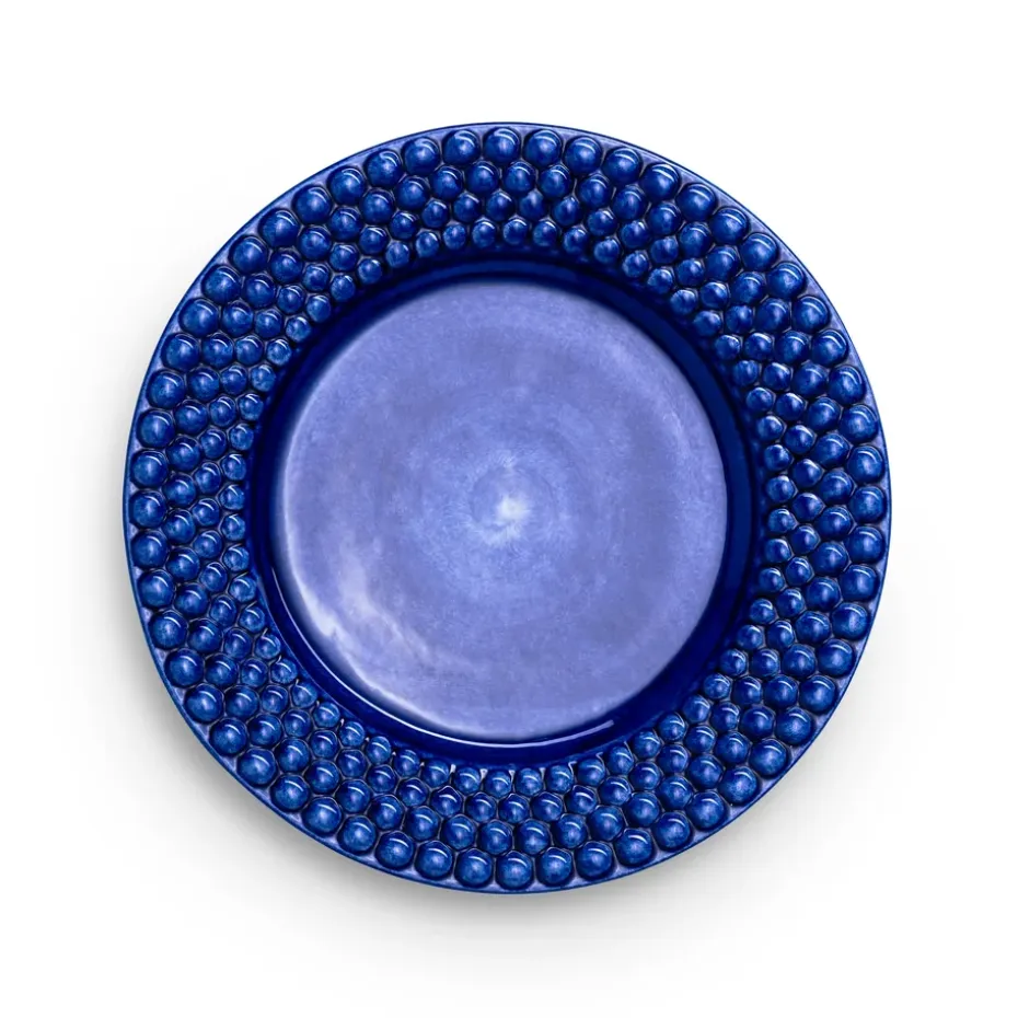 Bubbles bord, 28 cm, Blauw