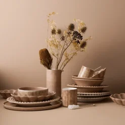Bubbles bord, 28 cm, Cinnamon