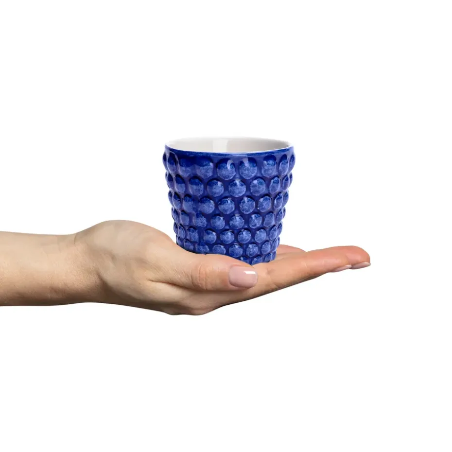 Bubbles espressokopje, 10 cl, Blauw