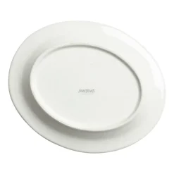 Bubbles ovaal bord, 20 cm, Zand