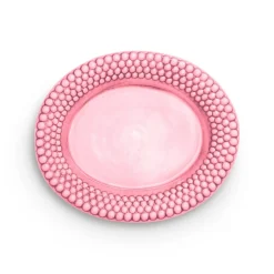 Bubbles ovale schaal, 35 cm, Roze