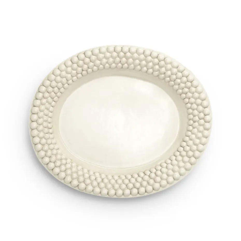 Bubbles ovale schaal, 35 cm, Zand