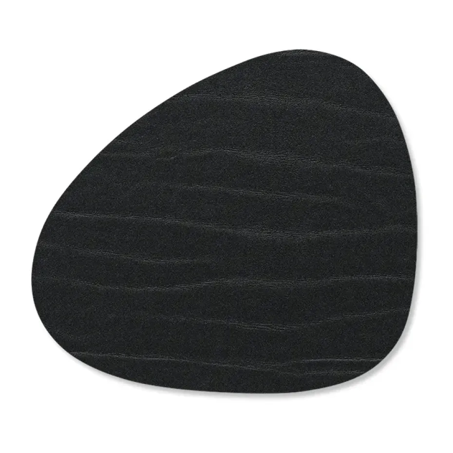 Buffalo onderzetter (glazen) curve, zwart