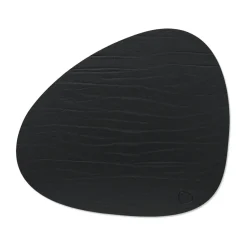 Buffalo placemat keerbaar curve L 1 St., zwart-naturel