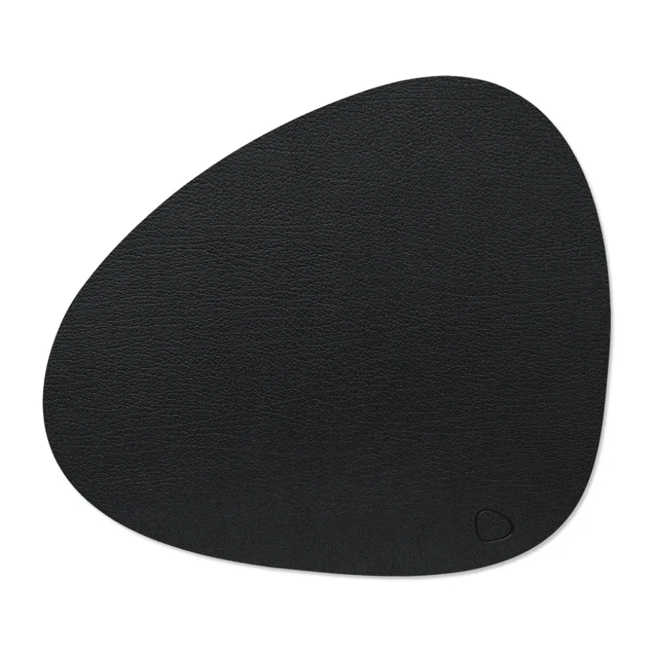 Bull placemat keerbaar curve L 1 St., zwart-bruin