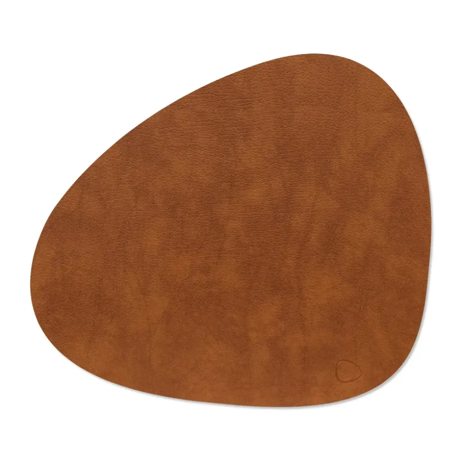 Bull placemat keerbaar curve L 1 St., Cognac-black