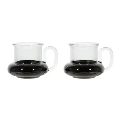 Bump theekopjes 2-pack, Black